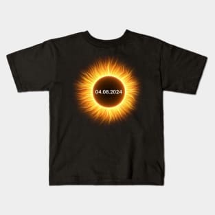 Total Solar Eclipse April 8, 2024 Kids T-Shirt